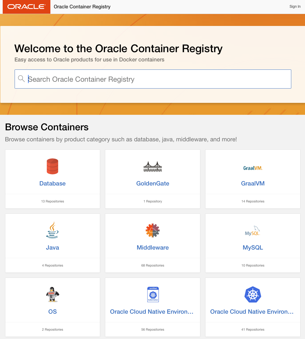 container-registry.oracle.com