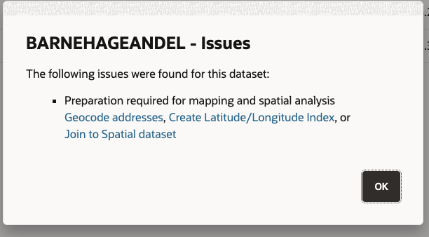 Issues with dataset in Spatial Studio